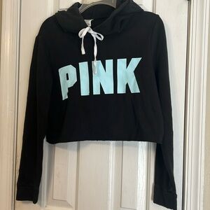 Pink Crop Top Hoodie